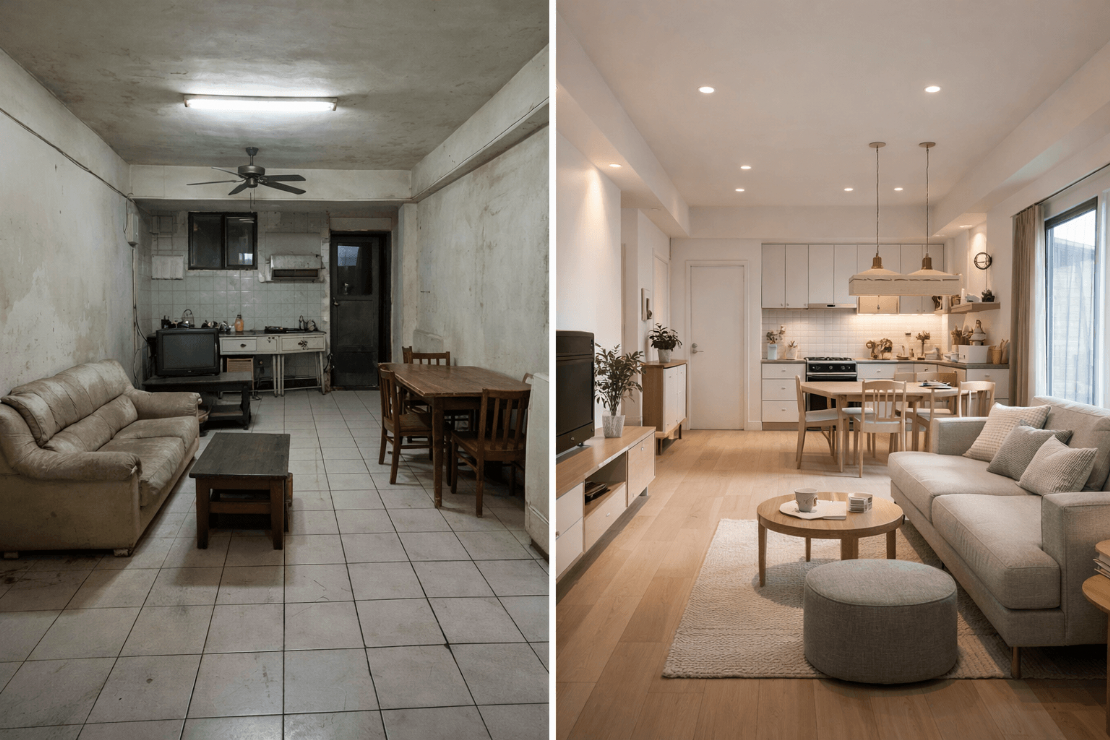 高雄老屋翻新推薦：室內設計、裝修與裝潢整合服務